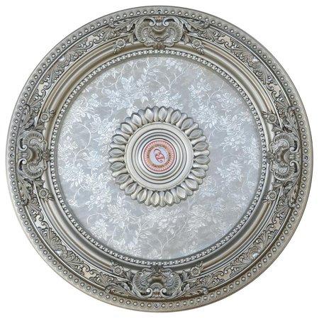 AFD HOME Petite Round Champagne Ceiling MedallionSilver 12012996